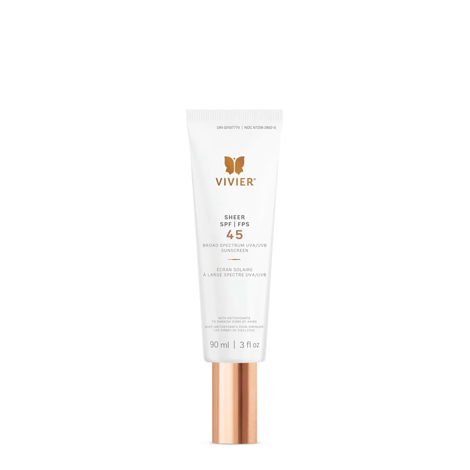 Vivier Sheer Broad Spectrum Sunscreen SPF 45 Vivier Skin Canada