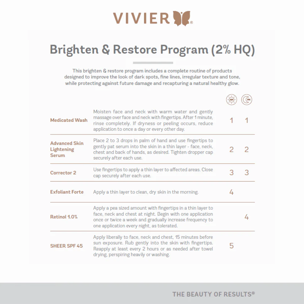 Vivier Brighten & Restore Program (2% HQ)